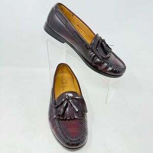 Cole Haan Men's Brown Leather Tassel Loafers Business Career Casual